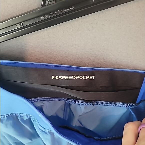 Under Armour Men’s SpeedPocket 7" Shorts Blue Small Running Training EUC - Picture 10 of 11